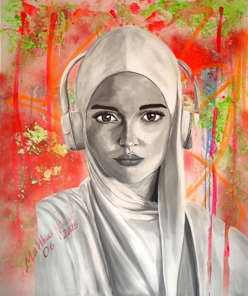 Kunstwerk von Matthias Hübner, Generation, 2025, 120 x 100cm